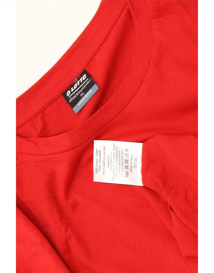 Lotto Herren T-Shirt Top XL Rot Baumwolle