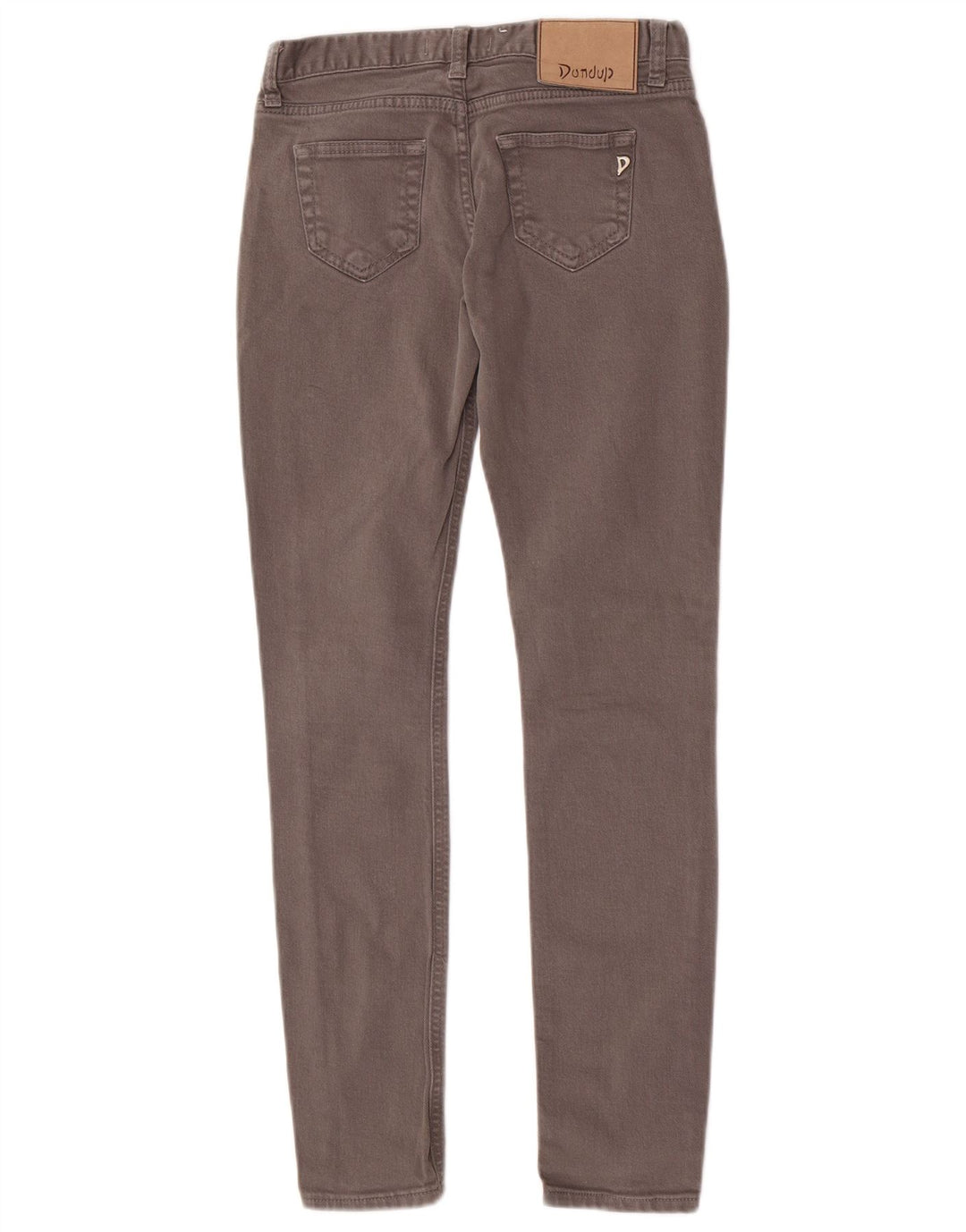 Dondup Damen Skinny Jeans W25 L29 Graue Baumwolle