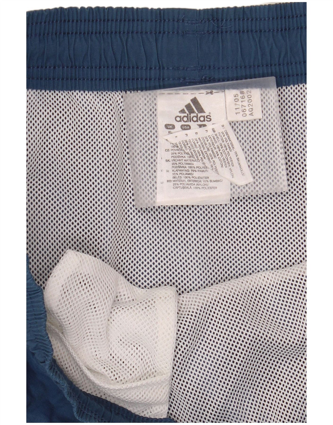 ADIDAS Herren Badeshorts XL Blau Baumwolle