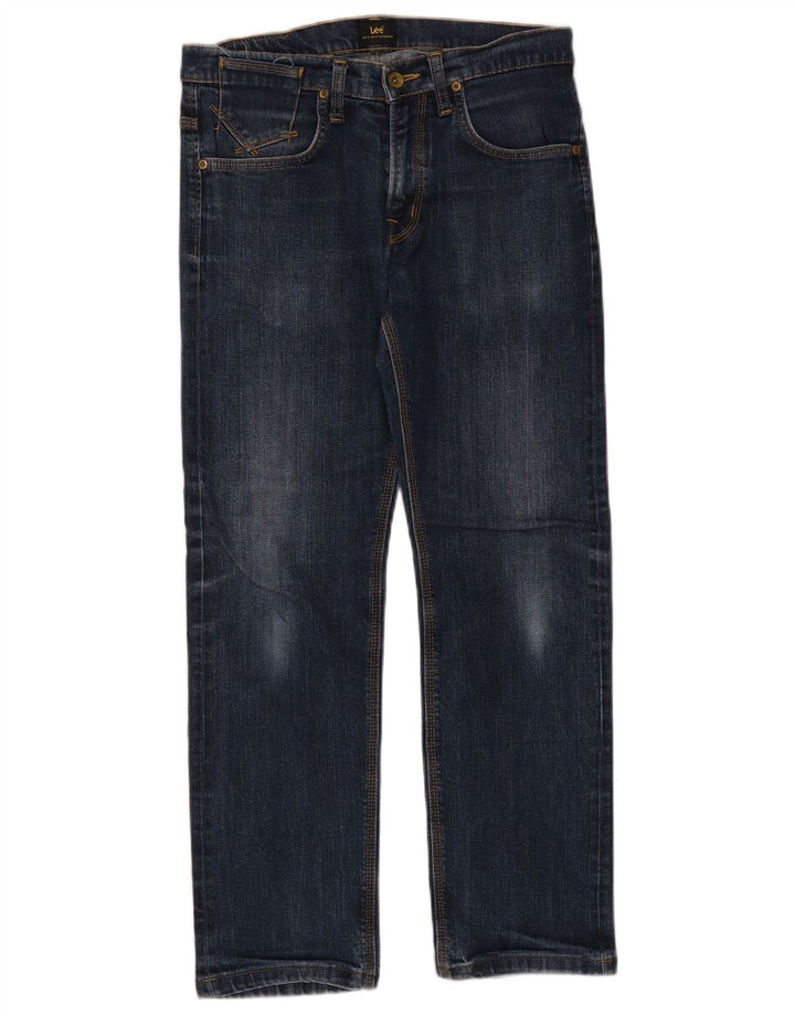 Lee Herren Straight Jeans W32 L29 Marineblau