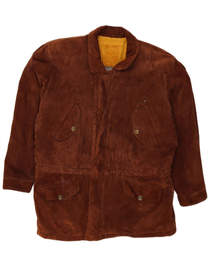 Vintage Herren Wildlederjacke UK 42 XL Braun