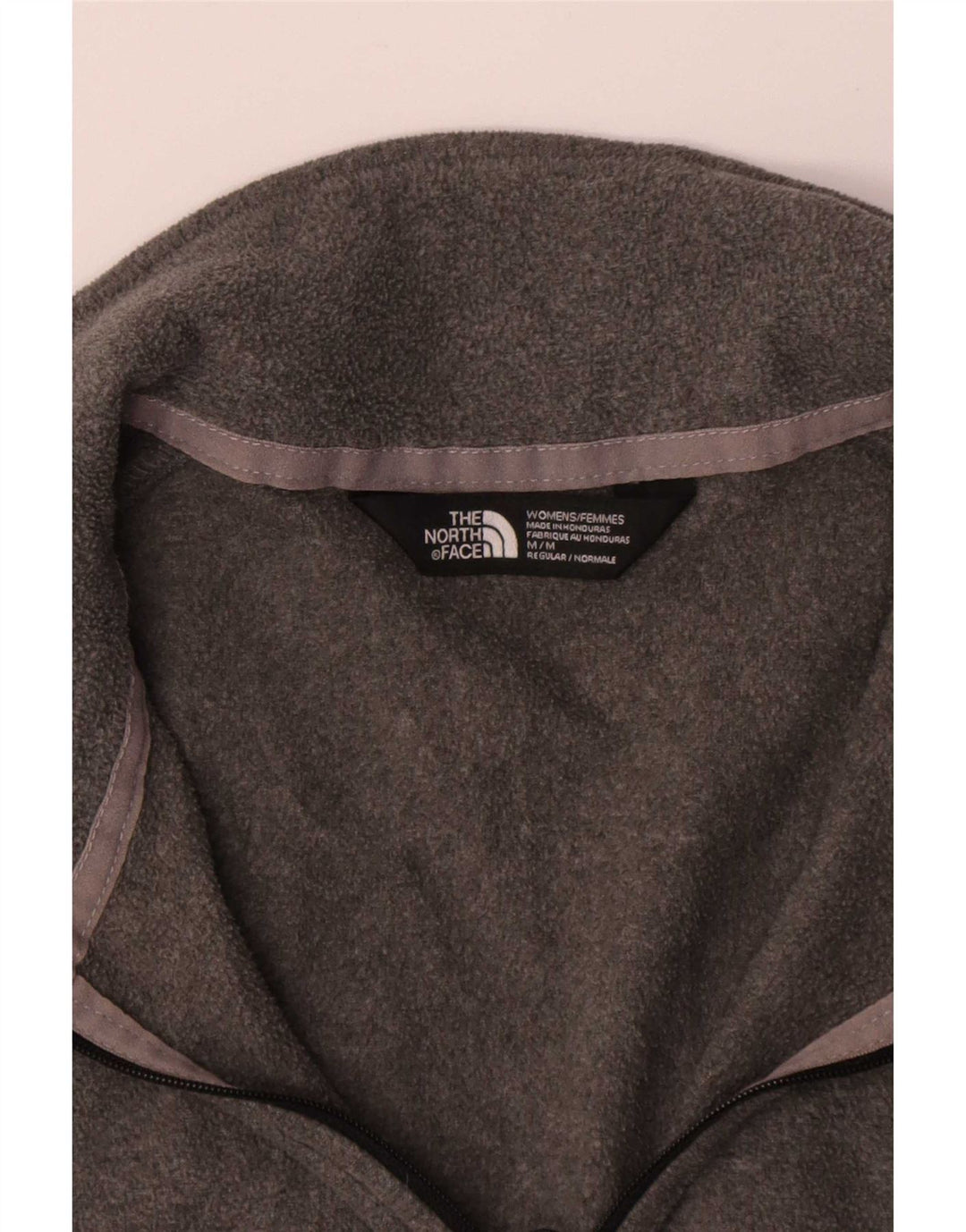 The North Face Damen-Fleecepullover mit Reißverschluss am Hals, UK 12, mittelgrau, Polyester