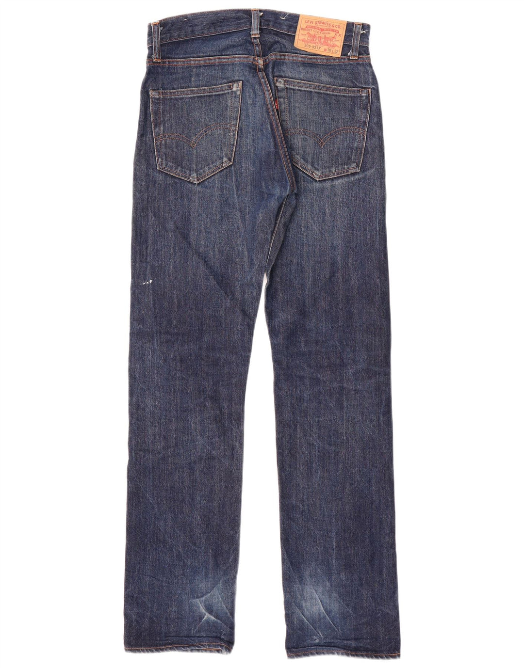 Levi's Herren 505 Straight Jeans W30 L32 Marineblau Baumwolle