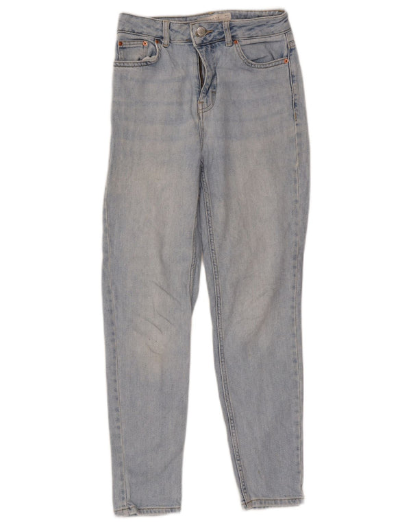 Topshop Damen Mom Tapered Jeans W26 L30 Blaue Baumwolle