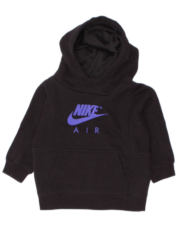 Nike Baby-Jungen-Kapuzenpullover mit Grafik, 12–18 Monate, schwarze Baumwolle