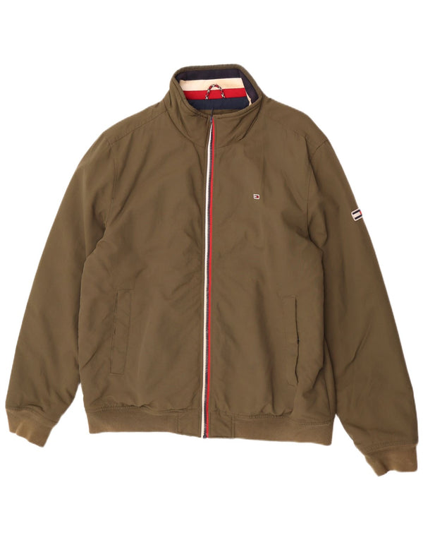 Tommy Hilfiger Herren Bomberjacke UK 42 XL Khaki Polyamid