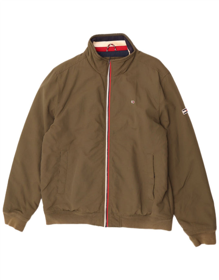 Tommy Hilfiger Herren Bomberjacke UK 42 XL Khaki Polyamid