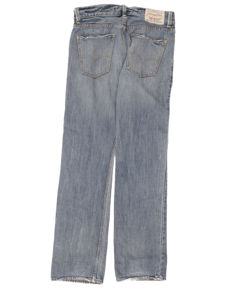 Levi's Herren Straight Jeans W32 L34 Blaue Baumwolle