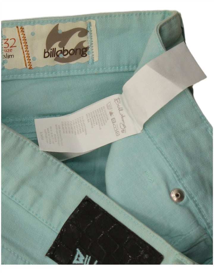 BILLABONG Damen Slim Freizeithose W32 L32 Blaue Baumwolle
