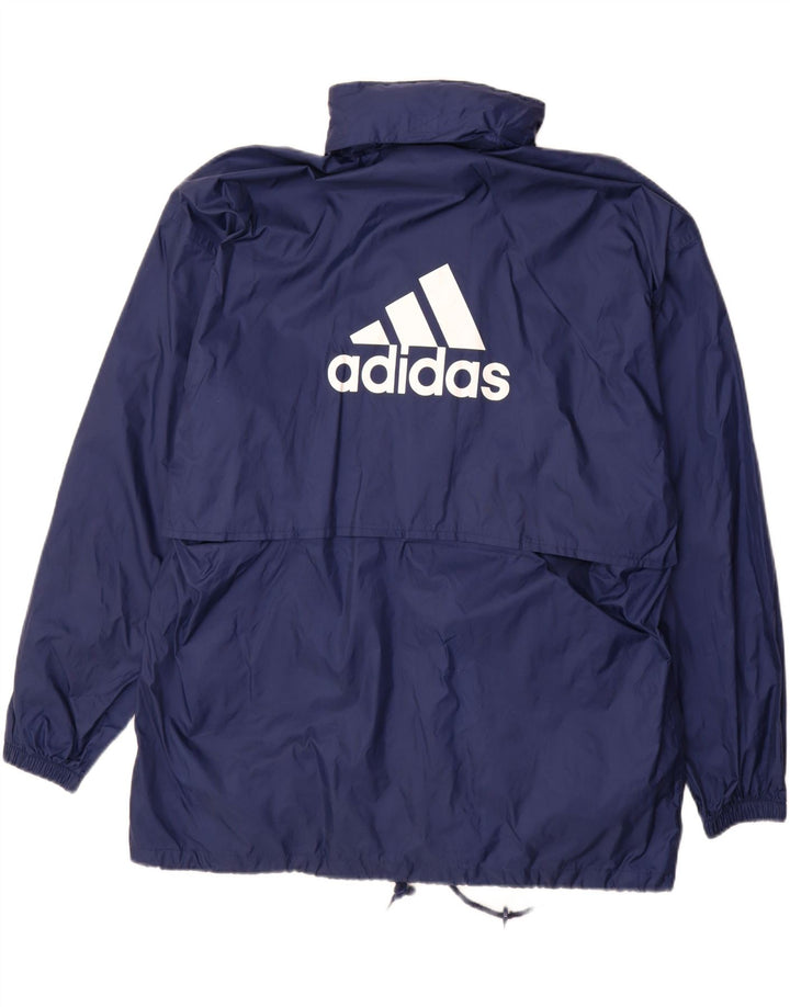 ADIDAS Herren Graphic Regenjacke UK 40/42 Medium Navy Blue Polyamid