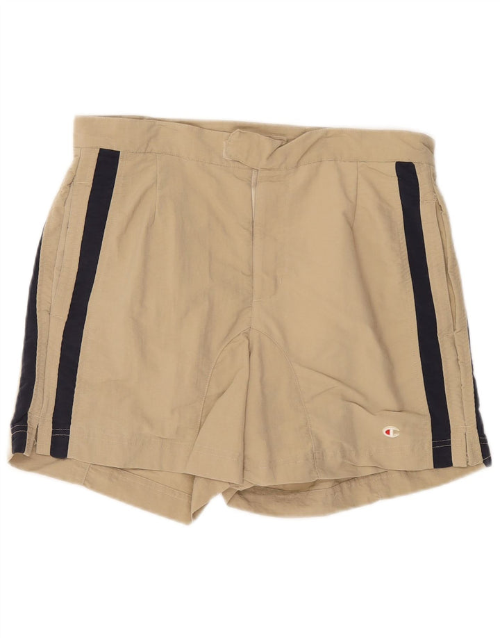 Champion Herren-Badeshorts, groß, beige gestreift