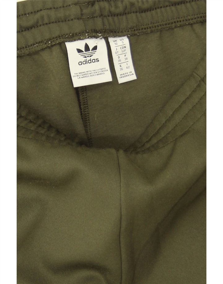 Adidas Damen Trainingshose UK 10 Small Khaki Polyester