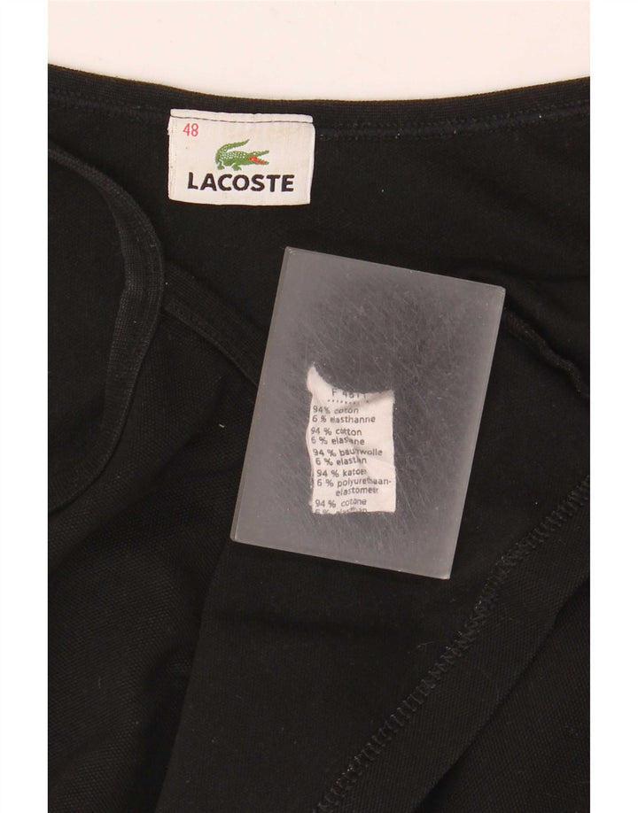Lacoste Damen Cami Top Größe 48 XL Schwarze Baumwolle