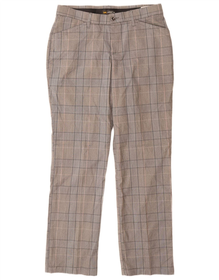 Lee Damen-Freizeithose mit mittelhohem Bund, US 12, Größe L, W32, L32, Grau, Polyester