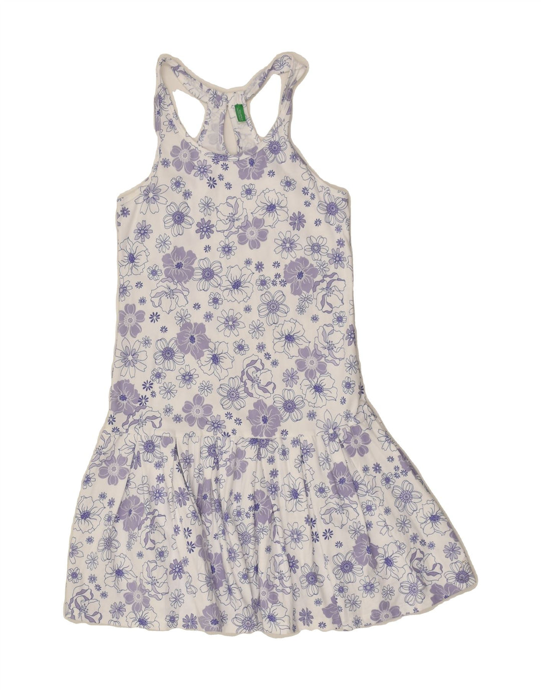 BENETTON Girls Sundress 5-6 Years White Floral | Vintage Benetton | Thrift | Second-Hand Benetton | Used Clothing | Messina Hembry 