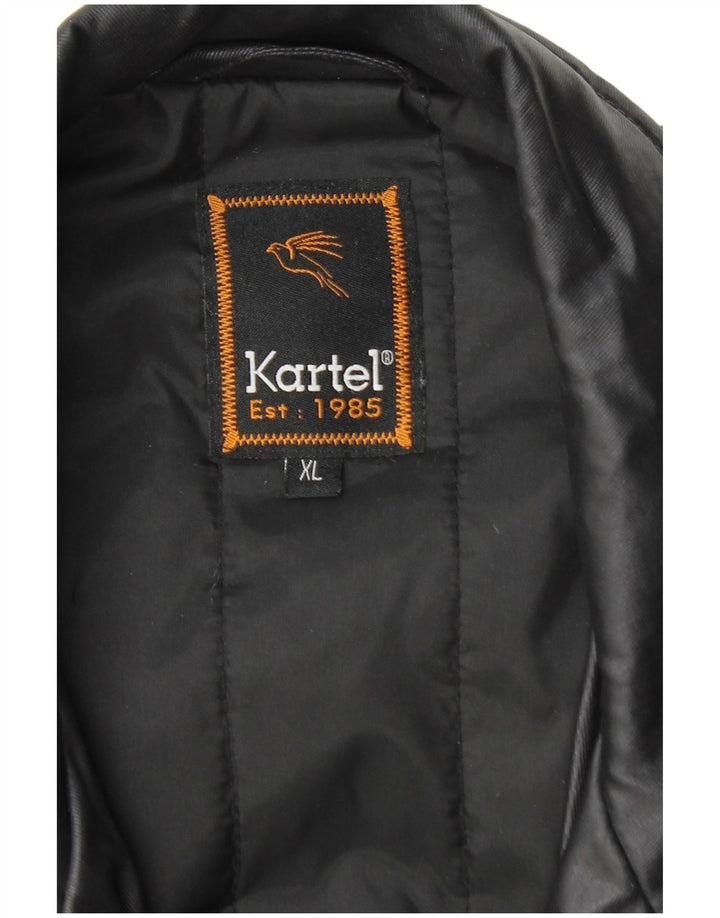 Kartel Herren Utility Jacke UK 42 XL Schwarz Baumwolle