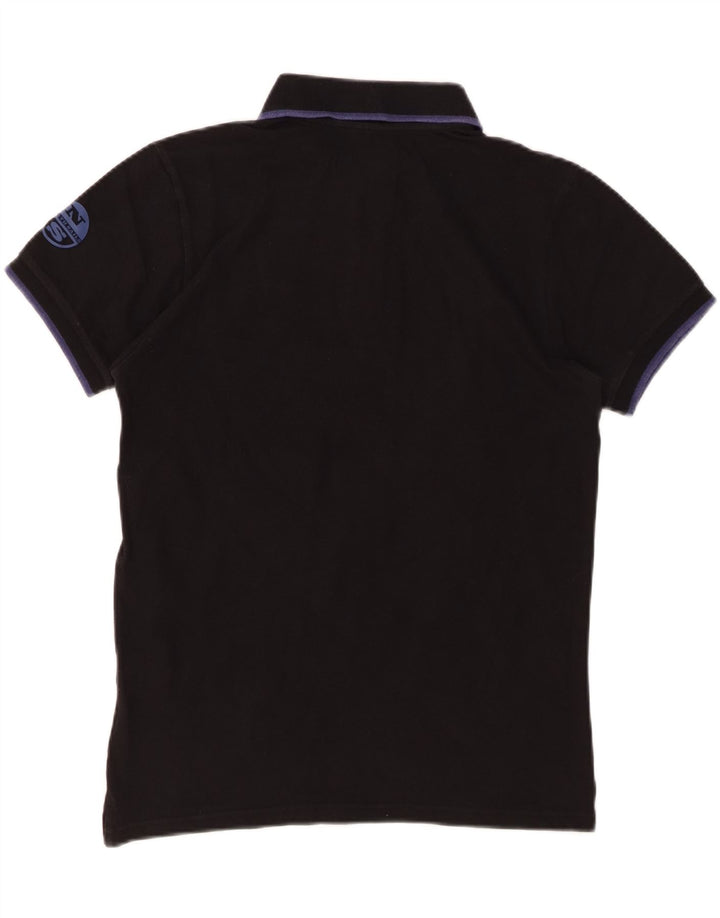 NORTH SAILS Mens Polo Shirt Small Black Cotton