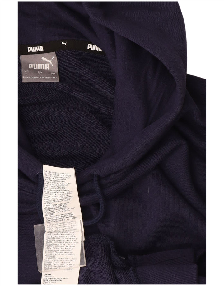 Puma Herren Kapuzenpullover, groß, marineblau, Baumwolle