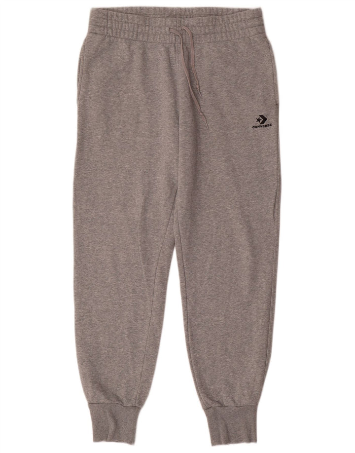 Converse Herren-Trainingshose, Jogginghose, groß, graue Baumwolle