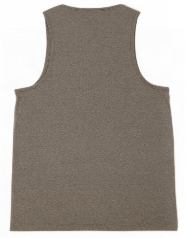Converse Mens Vest Top Medium Grey Cotton