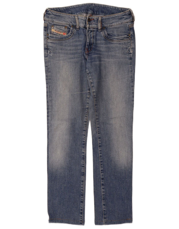 Diesel Damen Straight Jeans W28 L29 Blaue Baumwolle