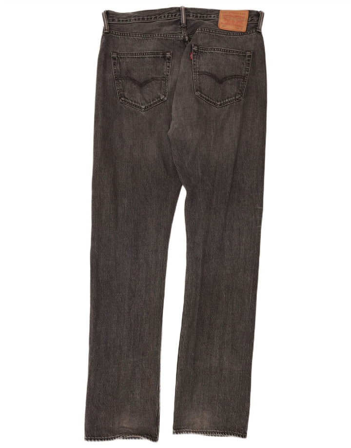 Levi's Herren 501 Straight Jeans W34 L36 Schwarz