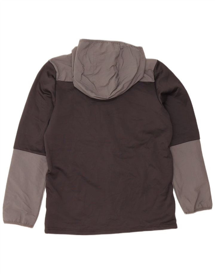 BERGHAUS Jungen-Kapuzenpullover mit Reißverschluss, 12–13 Jahre, schwarzes Polyester