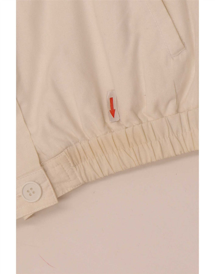Vintage Damen Bomber Militärjacke EU 40 Mittelweiß