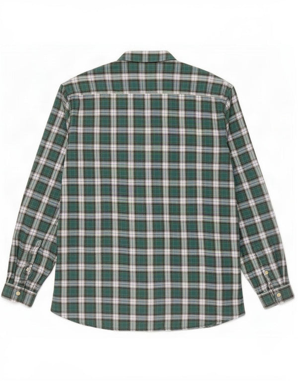 Rosengarten Womens Shirt UK 18 XL Green Check Cotton