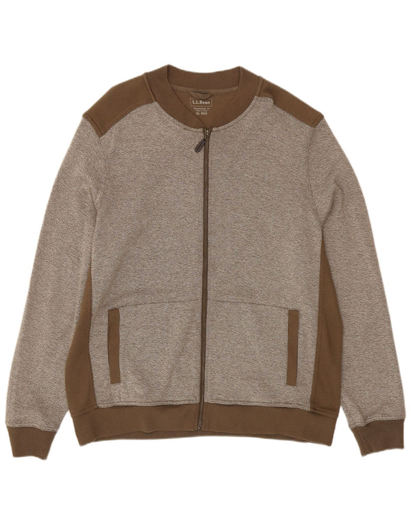 L.L.Bean Herren-Trainingsanzugoberteil mit traditioneller Passform, XL, Grau, Farbblock