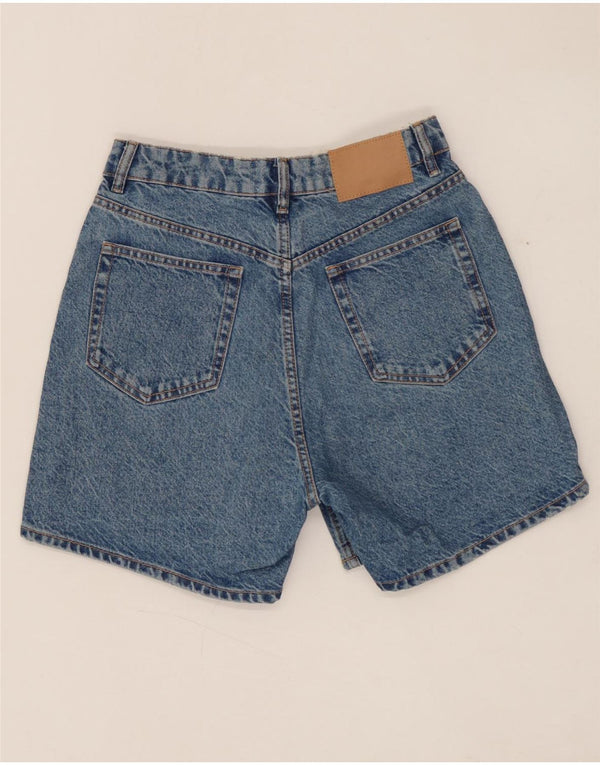 ZARA Damen Jeansshorts EU 38 Small W28 Blaue Baumwolle