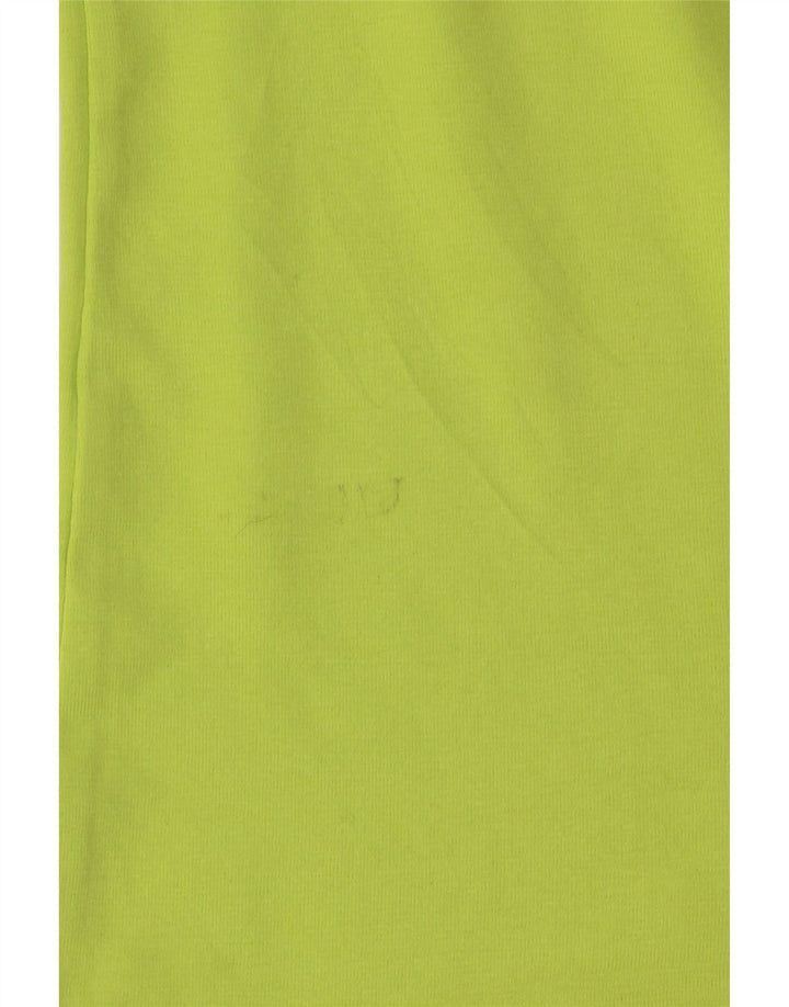 BENETTON Damen-Trägershirt, UK-Größe 44, Größe L, grüne Baumwolle