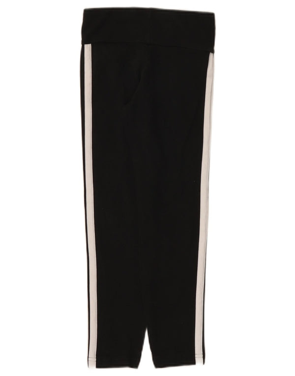 Adidas Mädchen-Leggings, 7–8 Jahre, schwarze Baumwolle