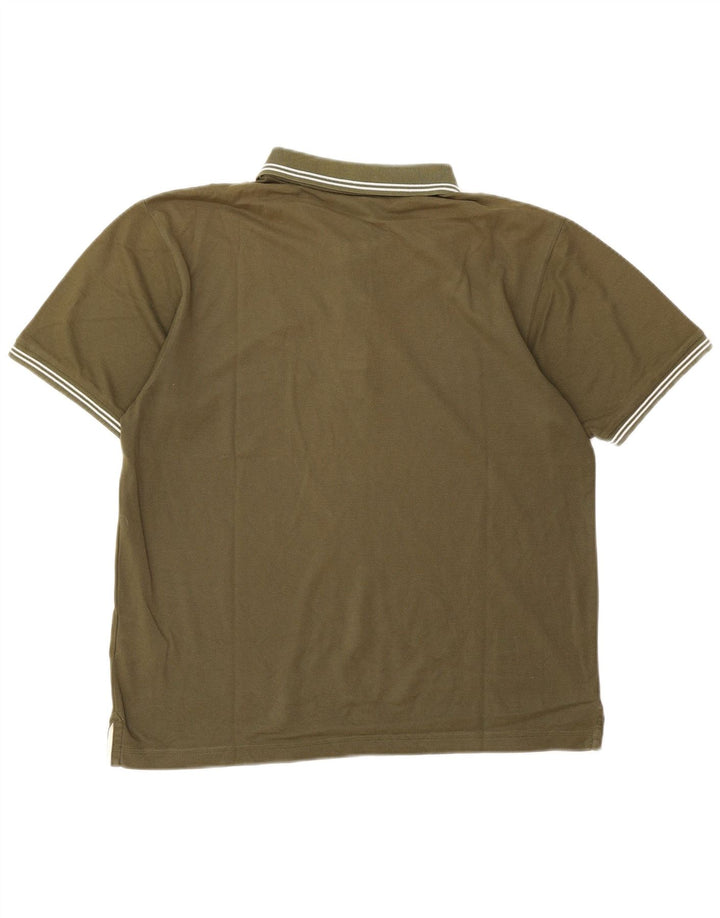 Champion Herren-Poloshirt aus mittelgrüner Baumwolle