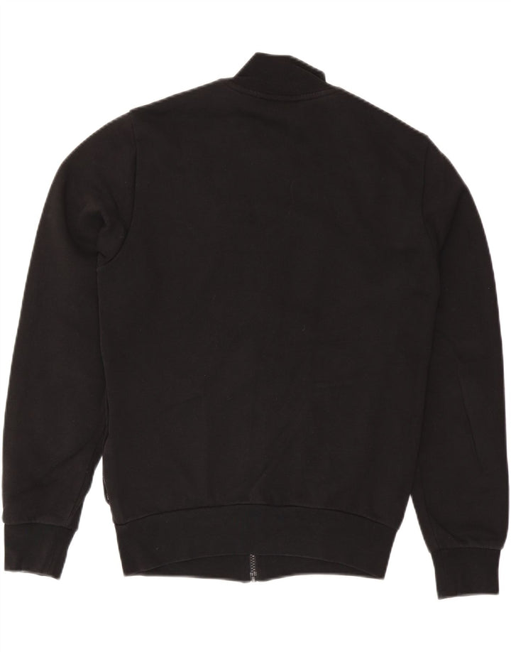 LACOSTE Herren-Trainingsanzug-Oberteil, normale Passform, Größe 3, klein, schwarze Baumwolle