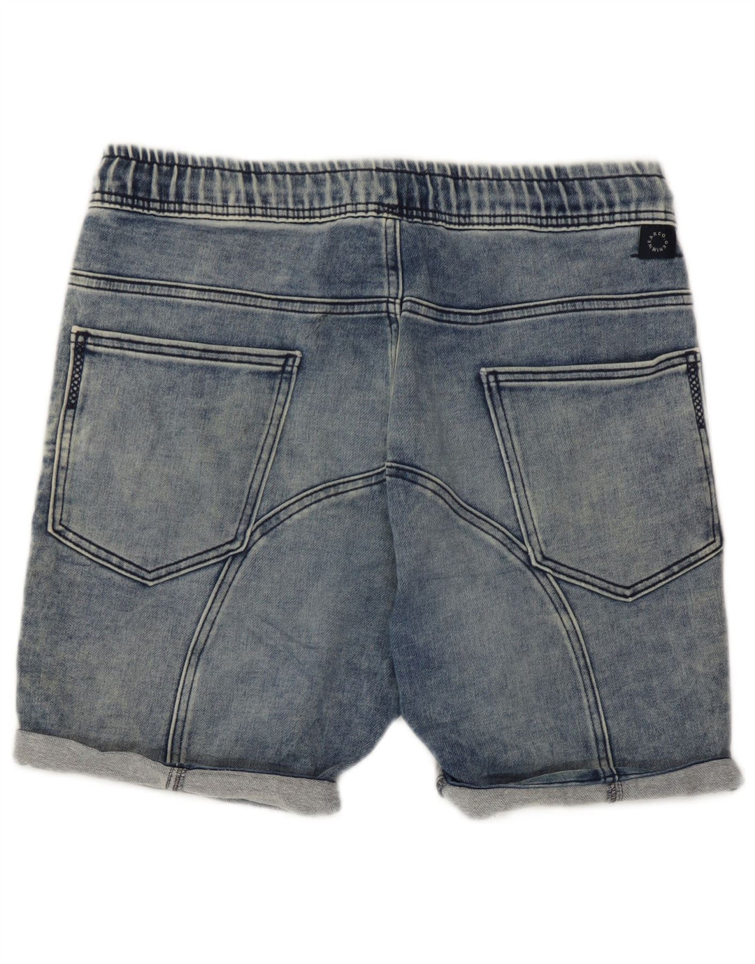 Zara Herren-Jeansshorts, Größe L, W32, blaue Baumwolle
