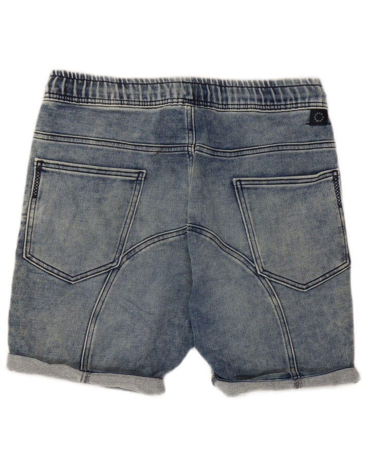 Zara Herren-Jeansshorts, Größe L, W32, blaue Baumwolle