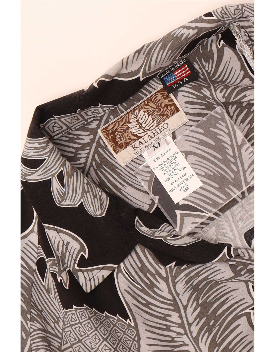 Kalaheo Hawaii-Kurzarmhemd für Herren, mittelgroß, mehrfarbig, Blumenmuster, Viskose