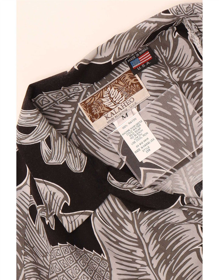 Kalaheo Hawaii-Kurzarmhemd für Herren, mittelgroß, mehrfarbig, Blumenmuster, Viskose