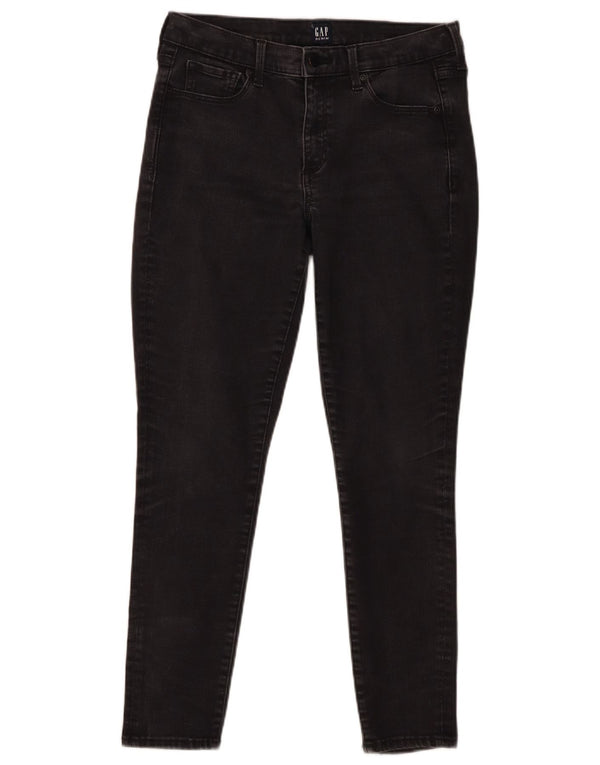 Gap Damen Skinny Jeans W28 L26 Schwarze Baumwolle