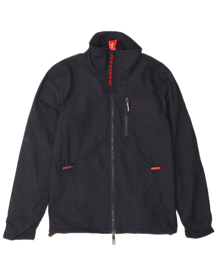 SUPERDRY Herren The Windhiker Windjacke UK 36 Small Marineblau