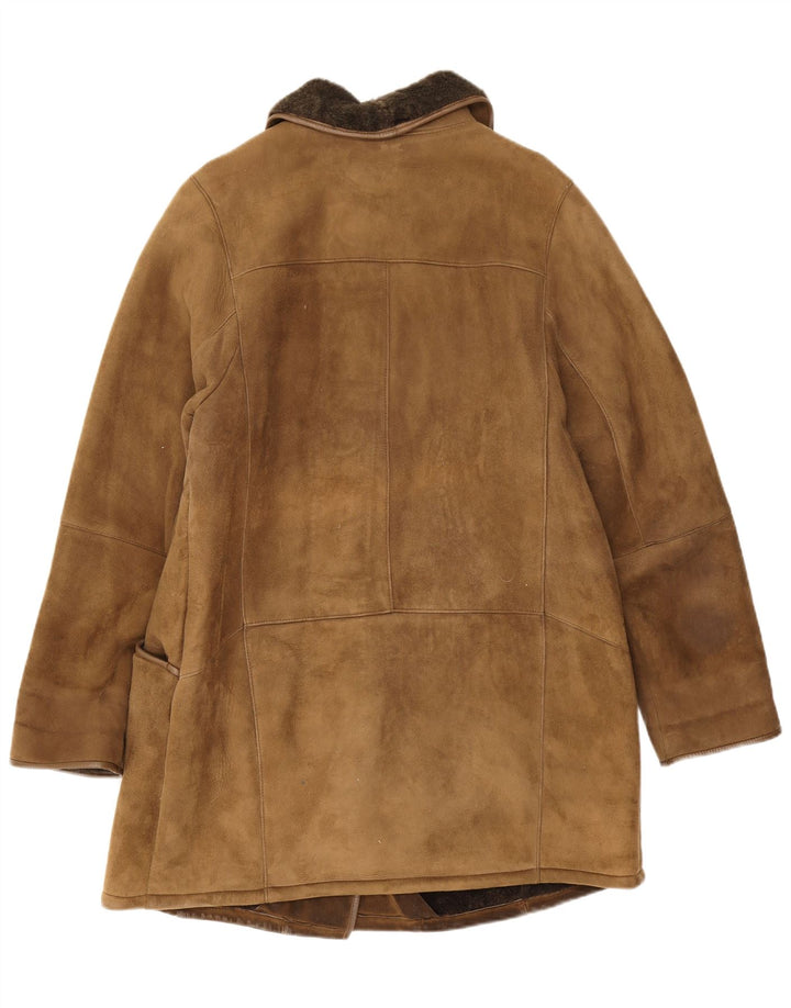 Friitala Damen Lammfelljacke EU 40 Mittelbeige