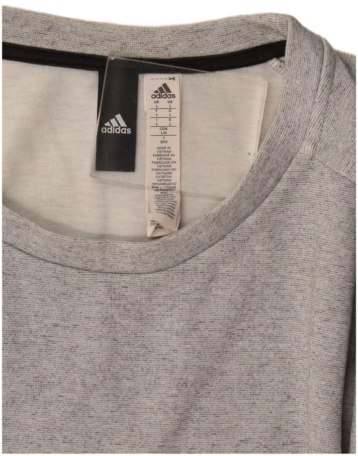 Adidas Herren Sweatshirt Pullover große graue Baumwolle