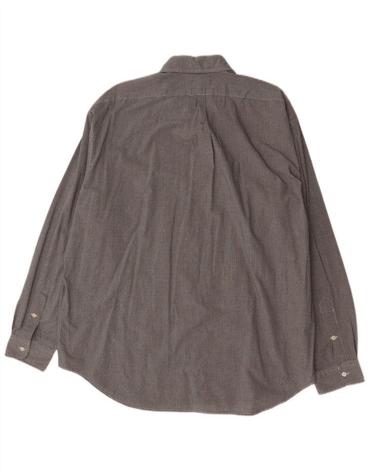 Ralph Lauren Herren Blake Hemd XL Grau Gingham Baumwolle