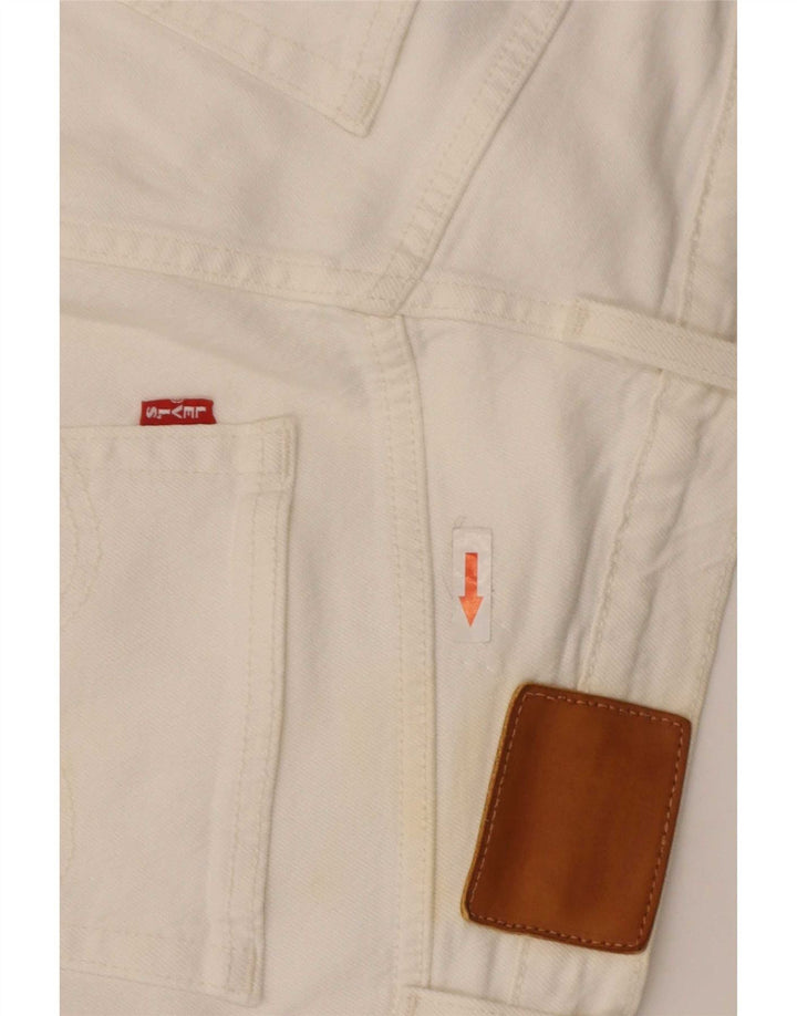 Levi's Herren Straight Jeans W29 L28 Weiße Baumwolle