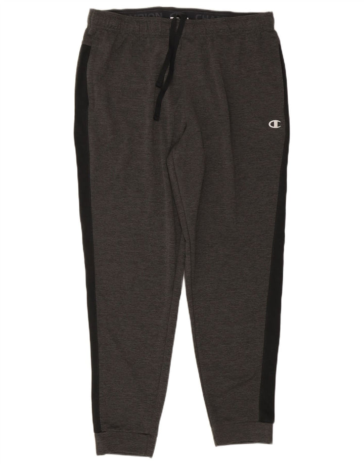 CHAMPION Herren-Trainingshose, Jogginghose, XL, Grau, Colourblock-Polyester