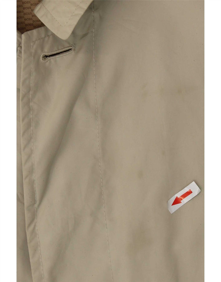 Hugo Boss Herren Trenchcoat EU 52 XL Beige Polyamid