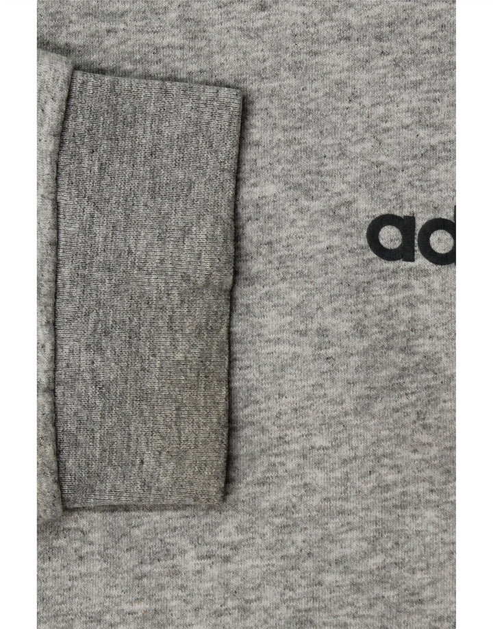 ADIDAS Herren Grafik-Sweatshirt-Pullover, große graue Baumwolle
