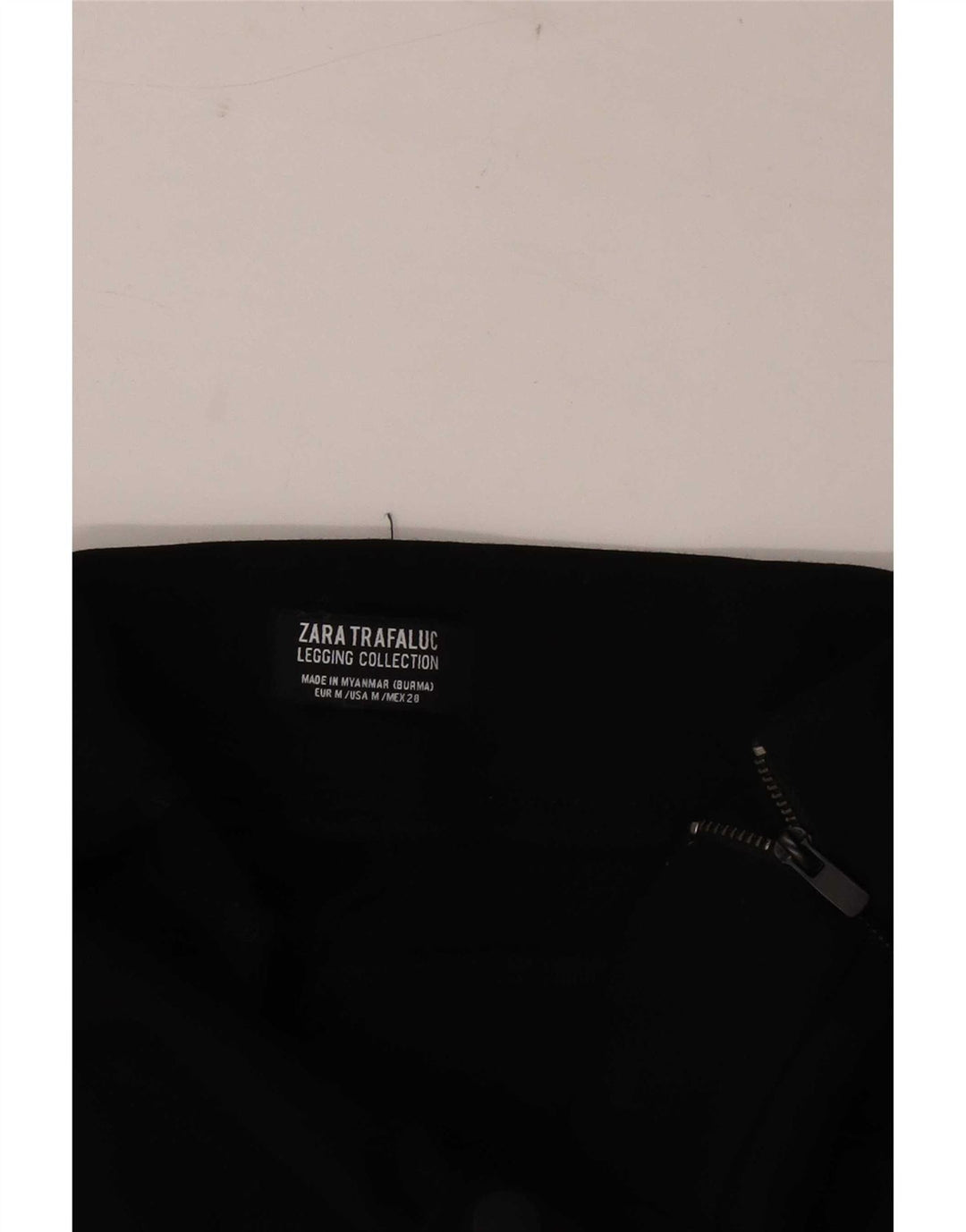 Zara Damen Leggings UK 14 Medium Schwarz