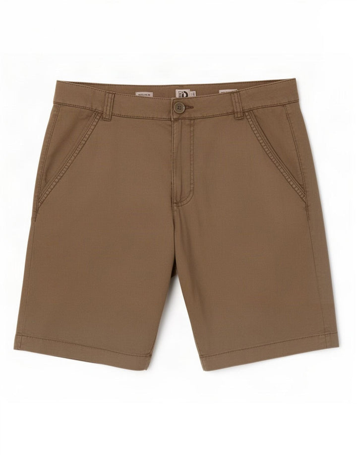 Dack's Herren-Chinoshorts mit normaler Passform, Größe 48, Größe M, W32, Khaki, Leinen